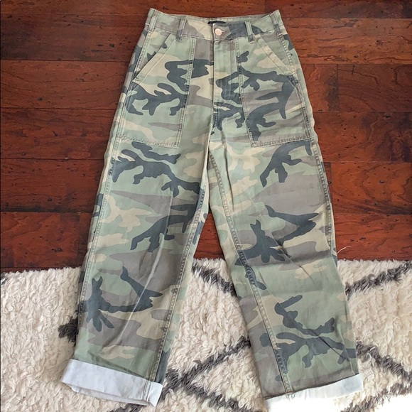 topshop camo cargo pants womens